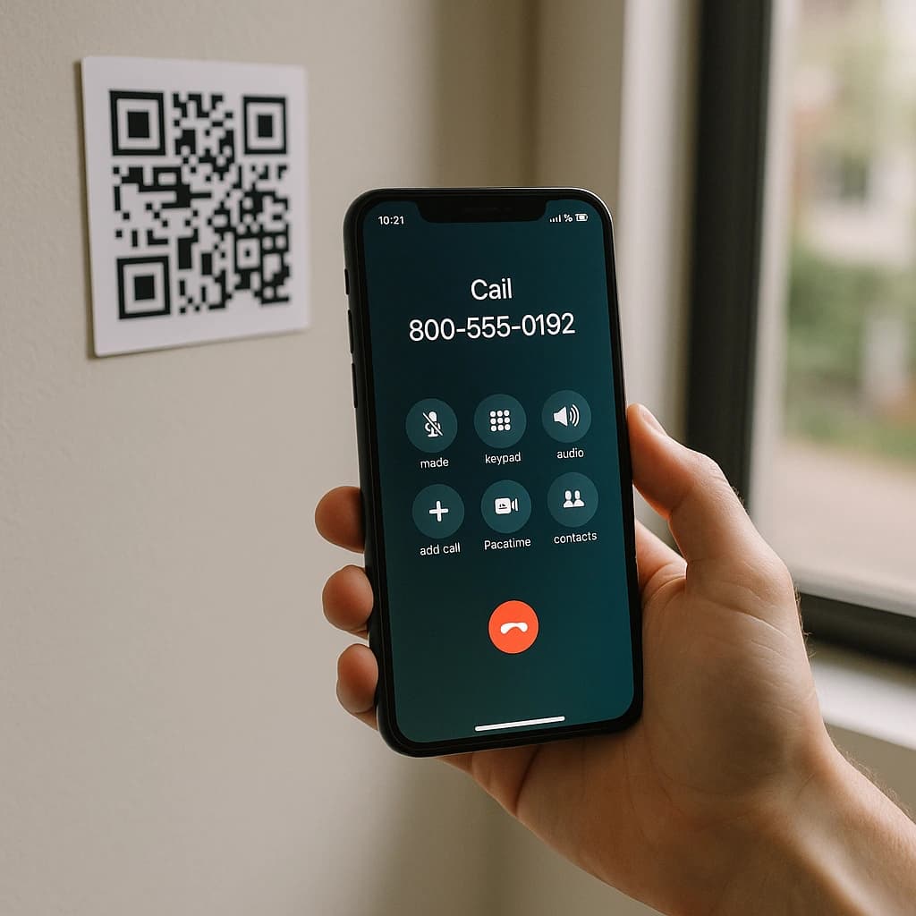 Free Phone to QR Code Generator