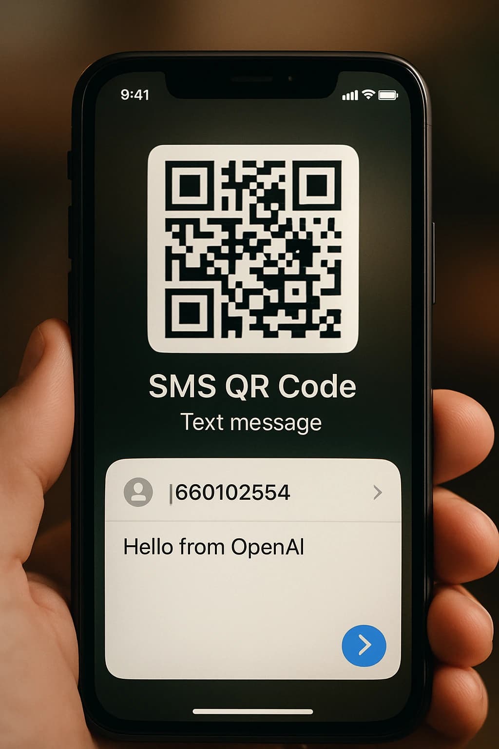 Free SMS to QR Code Generator